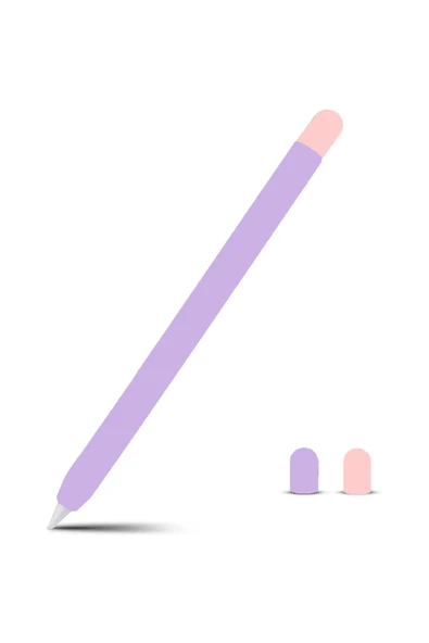 Apple Pencil 2. Nesil Uyumlu Silikon Koruma Kılıfı (2 Silikon Başlık)(Ürün Kalem Değildir)