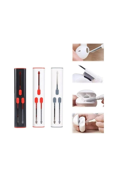 Airpoods 1.2.3.4. Nesil Airpoods Pro / Pro 2. Nesil Uyumlu 3 In 1 Temizleme Kiti - 4