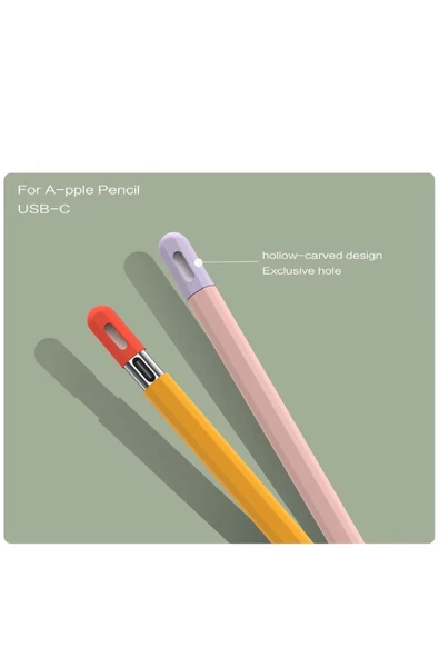 Apple Pencil  3. Nesil (USB-C) Uyumlu Silikon Kılıf - 2