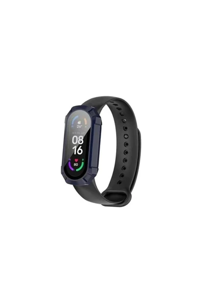 Xiaomi Mi Band 7 Uyumlu Ekran ve Kasa Koruyucu Sert Kılıf 360 Tam Koruma - 2