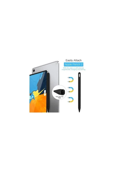 Apple Pencil (2. Nesil) Uyumlu Silikon Kılıf (Ürün Kalem Değildir) - 2