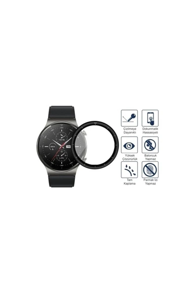 Huawei Watch Gt2 Pro 46MM Uyumlu Esnek Nano Ekran Koruyucu 2 Adet - 3