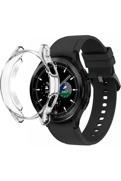 Samsung Galaxy Watch 4 Classic (46MM) Uyumlu Önü Açık Silikon Koruyucu Kılıf - 5