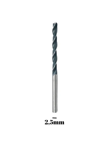 HSS Matkap Delme Ucu Ahşap ve Demir Delme Ucu(Ahşap, Metal, Plastik vs.) 2.5mm 2.5mm - 1 ADET - 3