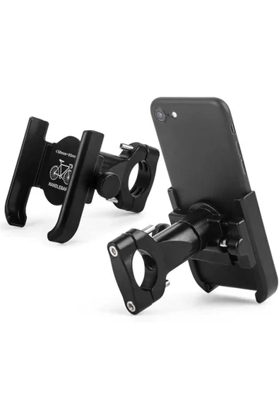 BİKE SKY Gidon Bağlantılı Metal Motosiklet ve Bisiklet Telefon Tutucu Metal Bisiklet ve Motorsiklet Telefon Tutacağı - 2