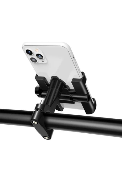 BİKE SKY Gidon Bağlantılı Metal Motosiklet ve Bisiklet Telefon Tutucu Metal Bisiklet ve Motorsiklet Telefon Tutacağı - 3