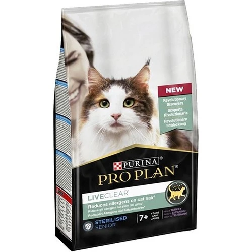 Pro Plan Live Clear Senior Sterilised Hindili Kısırlaştırılmış Yaşlı Kedi Maması 1,4 Kg