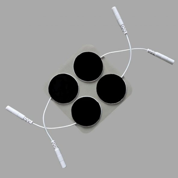 YUVARLAK SOKETLİ ELEKTROT 3.2*3.2 CM 
EMS TENS CİHAZI PİN GİRİŞLİ ELEKTROD , 2 PAKET - 6