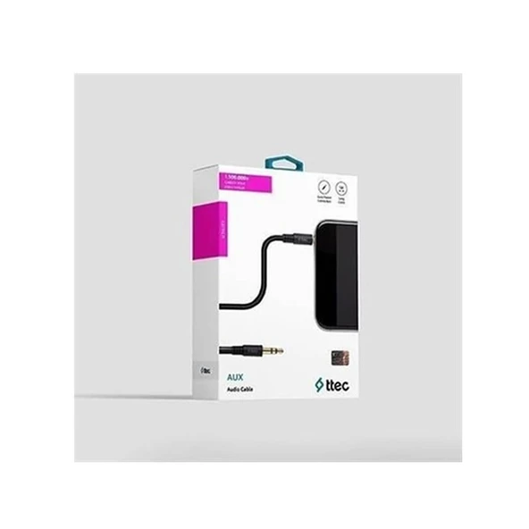 Ttec 2AK02 3.5mm Aux Stereo Ses Kablosu 1m Siyah - 2