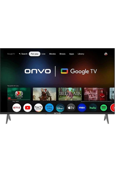 Onvo 50OVF9000UQ 4K Ultra HD 50" 127 Ekran Uydu Alıcılı Google Smart QLED TV
