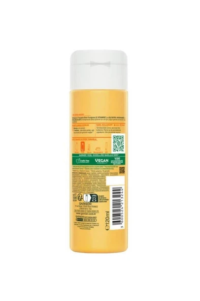 Vitamin C Parlaklık Etkili Canlandırıcı Tonik Gliserin, Niasinamid, Salisilik Asit 120 ML - 7