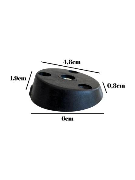 Masa Sehpa Ayağı Eğimli Montaj Aparatı Mobilya Açılı Ayak Tabanı Siyah M8(SİYAH)(8mm) Siyah SİYAH - 2 ADET - 5