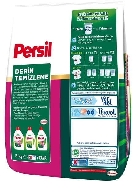 Persil Toz Çamaşır Deterjanı Gülün Büyüsü 5 kg (33 Yıkama) - 3
