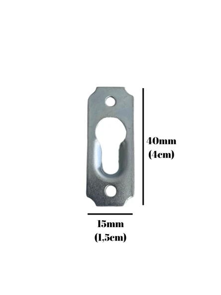 Tablo ve Çerçeve Askı Demiri Dişli Askı Aparatı (Metal Boy:40 mm En:15 mm) Krom KROM - 20 ADET - 3