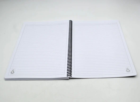 Galatasaray A4 72 Yaprak Karton Kapak Spiralli Defter 2 Li ( Kareli+Çzigili ) - 2