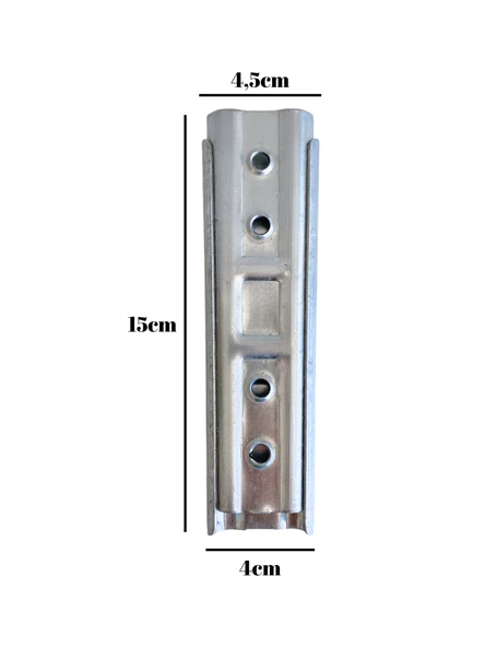 Metal 15cm Baza Başlık Montaj Aparatı Duvar Askı Aparatı(15cm)(METAL) METAL - 2 ADET - 5