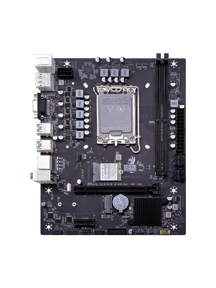 Dragos Pro H610M-E M.2 Sata Wı-Fı+Bt Ddr4 3200MHZ USB 3.2 HDMI Dp VGA Ses G.lan 1700P Anakart - 2
