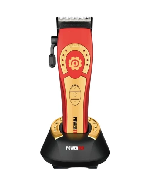 POWERTEC TR-4800 Tam Profesyonel 9.000rpm 8 Kademeli Saç-Sakal Kesim Makinesi +Yedek Seramik Bıçak Seti