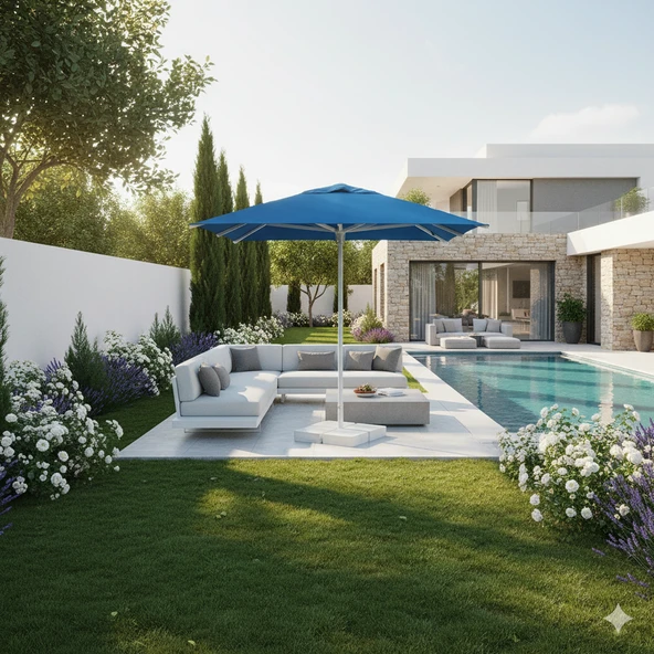 Prince Manuel Teleskopik Güneş Şemsiyesi 225/8 (YUVARLAK) - Resim 2