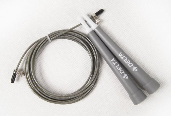 Delta Crossfit Speed Jump Rope Çelik Telli Hızlı  Silver Atlama İpi