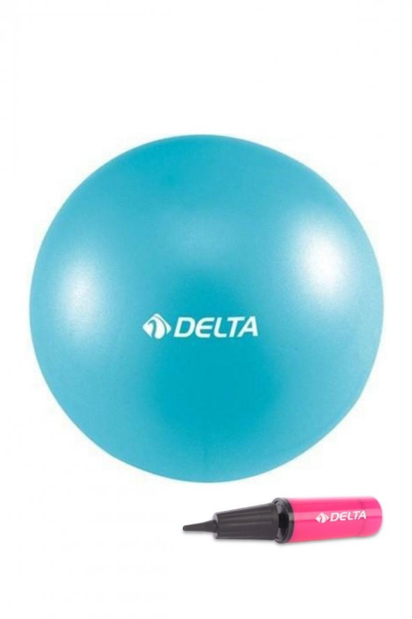 Delta 20 cm Mavi Pilates Denge Egzersiz Topu + Pilates Topu Pompası 