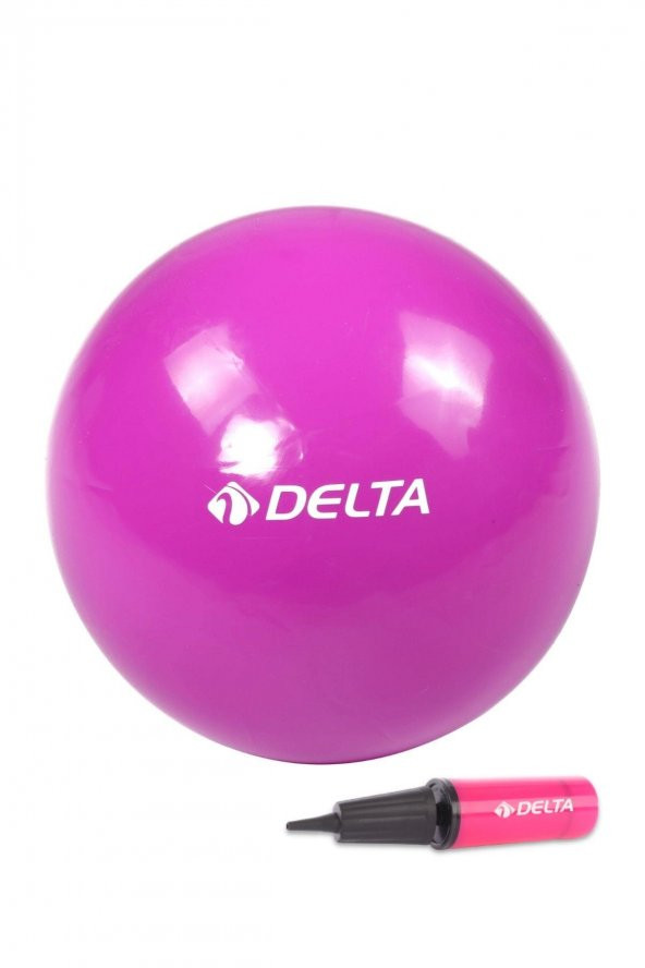 Delta 20 cm Mor Pilates Denge Egzersiz Topu + Pilates Topu Pompası