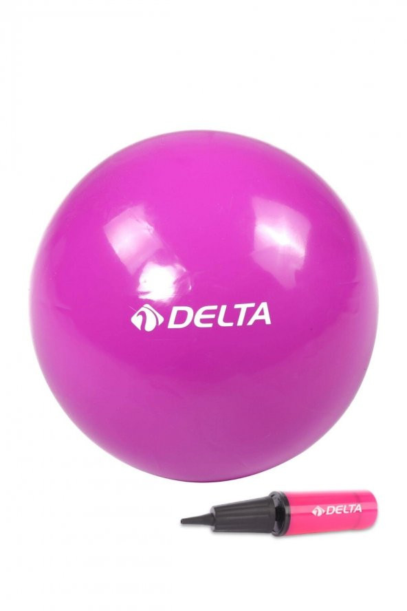 Delta 25 cm Mor Pilates Denge Egzersiz Topu + Pilates Topu Pompası