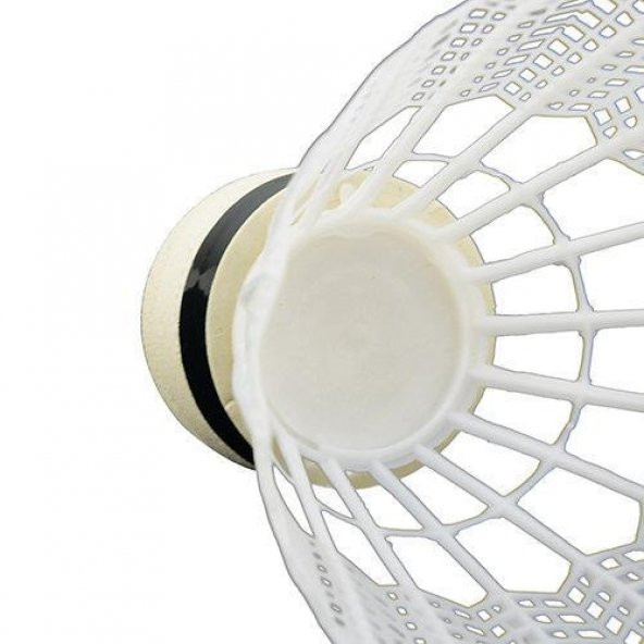 Delta 6 Adet Pratik Kutusunda Plastik Başlı Beyaz Badminton Topu - 3