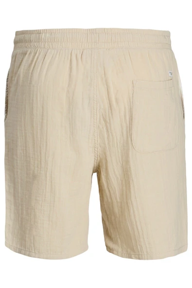 JACK JONES Erkek Krem Jogger Şort 12274758 - 5