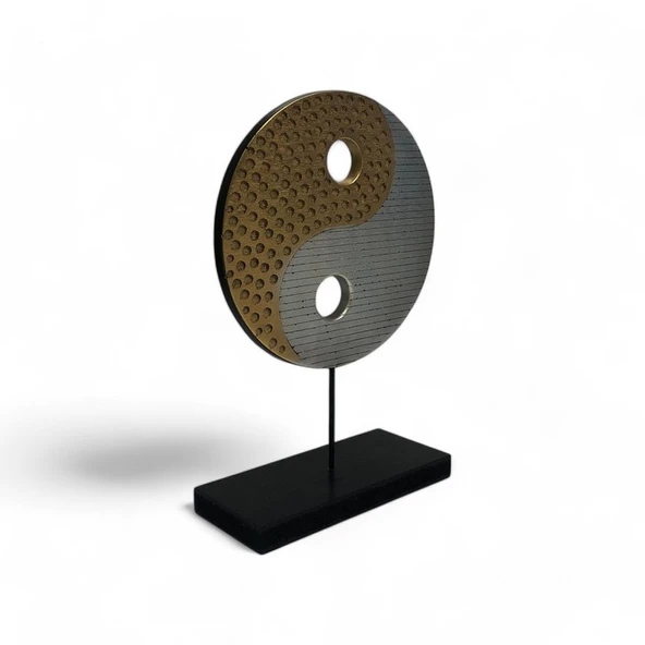 Ying Yang Gold Gümüş Ev Dekoru Küçük - 2