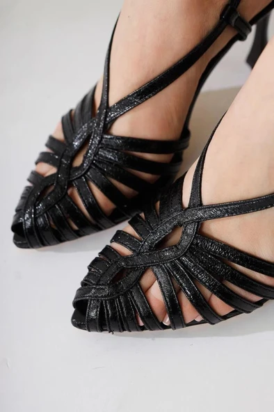 Papuçcity Mnrs 03127 9 Cm Topuklu Kadın Stiletto Abiye Ayakkabı - 11