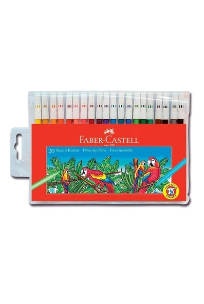 Faber Castell Keçeli Kalem 20 Renk Yıkanabilir