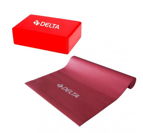 Delta 4 mm Yoga Matı - Pilates Minderi ve Yoga Blok Yoga Köpüğü