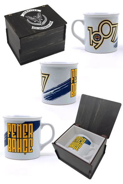 Fenerbahçe Kupa Orijinal Lisanslı, Özel Ahşap Kutulu