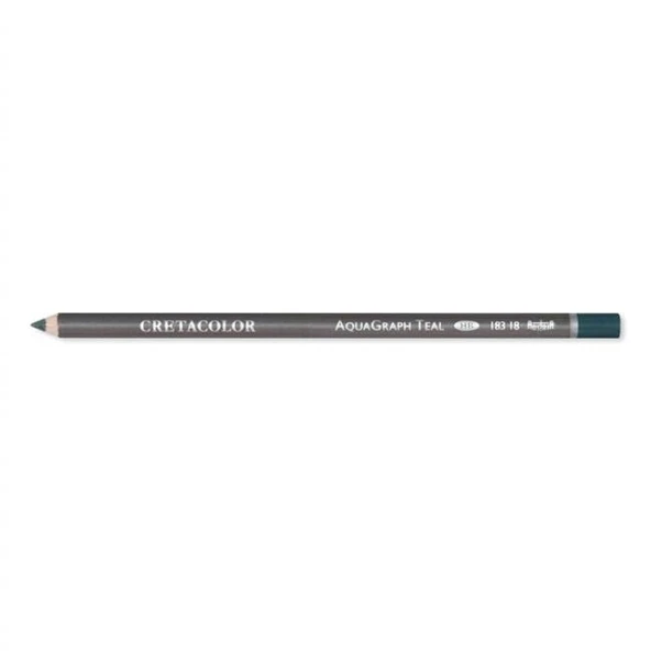 Cretacolor Aqua Graph Turkuaz Sulandırılabilir Çizim Kalemi HB (183 18) (1 Adet)