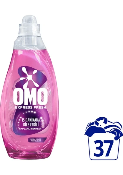 Omo Express Fresh Capcanlı Renkler Renkli ve Siyahlar Sıvı Çamaşır Deterjanı 1480 ml