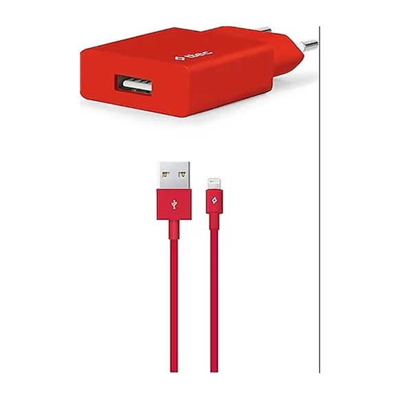 TTec 2SCS20LK iPhone Şarj Aleti Kırmızı