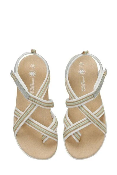 LUMBERJACK ALISA 4FX KIRIK BEYAZ COMFORT CASUAL GÜNLÜK SPOR SANDALET - 4