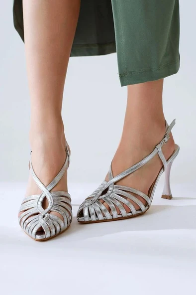 Papuçcity Mnrs 03127 9 Cm Topuklu Kadın Stiletto Abiye Ayakkabı - 5