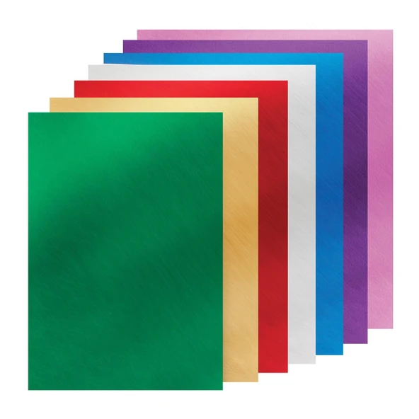Puti 50x70 Metalik Fon Kartonu 50 li Karışık Renk (KOD : 5558)