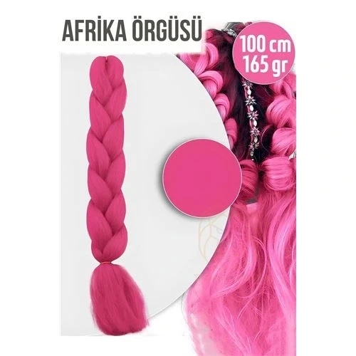 Afrika Örügüsü Rasta 100 Cm 165 Gr 1086 Koyu Pembe