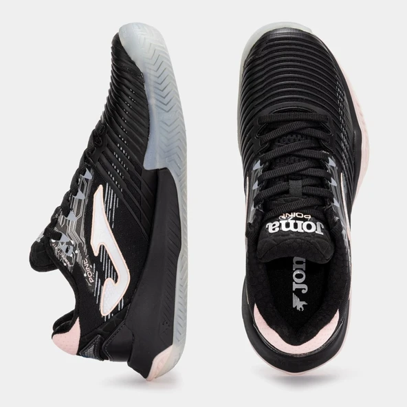 Joma Point Kadın Siyah Toprak & Sert Kort Tenis Ayakkabısı TPOILS2501AC - 4