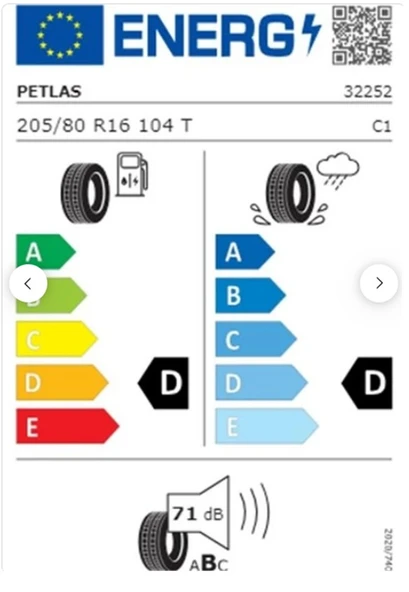Petlas 205/80 R16 TL 104T REINF. (M+S) EXPLERO A/T PT421 SUV Yaz Lastiği (Üretim Tarihi:2025) - 2