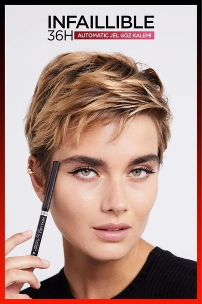 L'Oréal Paris Automatic Jel Infaillible Göz Kalemi - 13 Velvet Bordeaux - Resim 5