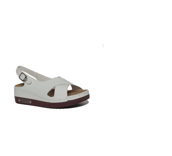 Roy Jones Kadın Ortopedik Şık Konfor Modeli Anatomik Rahat Taban Kısa Topuklu Günlük Sandalet Terlik - 6