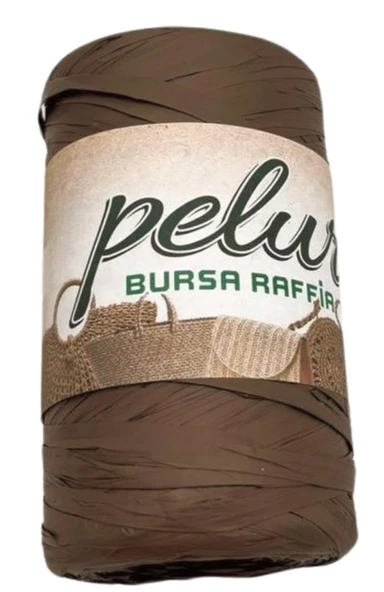 Angel Çanta Aksesuar Bursa Rafya Koyu Vizon Renk 150 gr