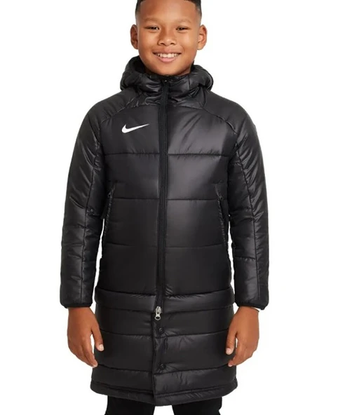 Nike Therma Fit Academy Pro 2in1 Çocuk Siyah Kapüşonlu Mont DJ6363-010