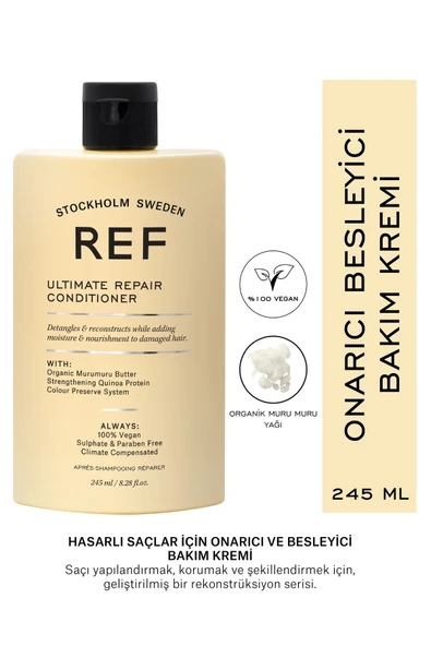 Ref Ultimate Repair Conditioner Hasarlı Saçlar Için Onarıcı, Besleyici ve Güçlendirici Bakım Kremi 245 ml - 2