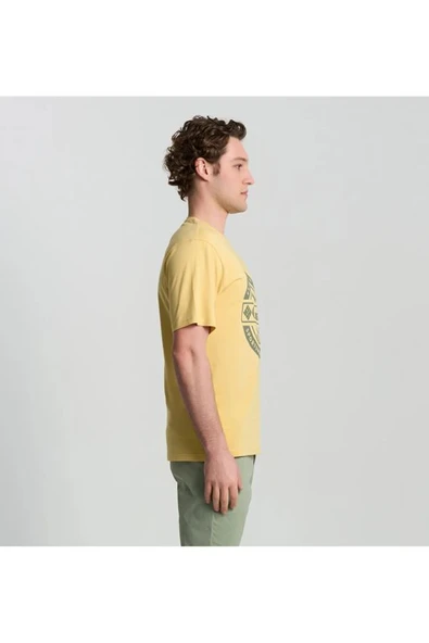 Columbia CSC Button Badge Erkek Kısa Kollu Tişört CS0387 - Resim 3