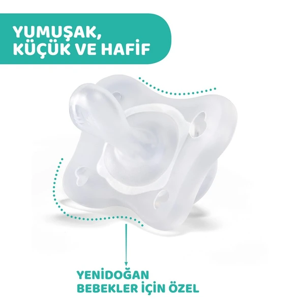 Chicco PhysioForma Mini Soft 2'li Emzik 0-2 Ay Erkek - 4